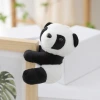 Creative clips, panda dolls, home decoration, cute plush panda dolls, keychains, backpacks, cartoon pendants details Picture
